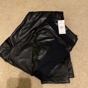 NWT Express Vegan Leather Leggings